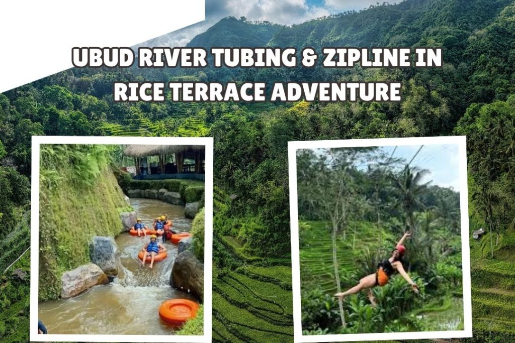 Ubud River Tubing & Zipline in Rice Terrace Adventure